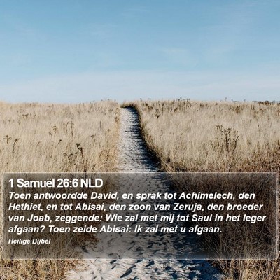 1 Samuël 26:6 NLD Bible Verse Image