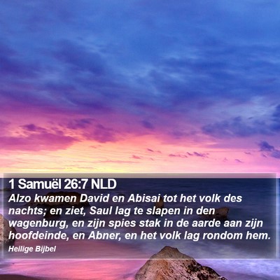 1 Samuël 26:7 NLD Bible Verse Image