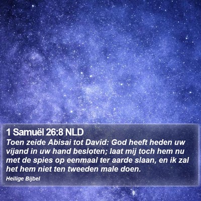 1 Samuël 26:8 NLD Bible Verse Image