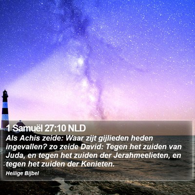 1 Samuël 27:10 NLD Bible Verse Image