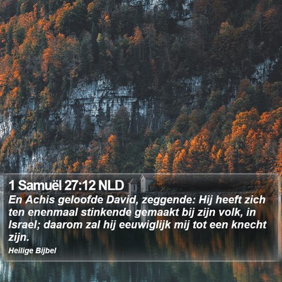 1 Samuël 27:12 NLD Bible Verse Image