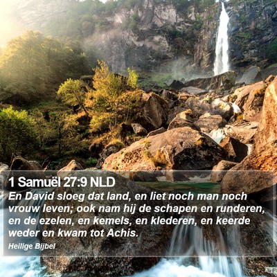 1 Samuël 27:9 NLD Bible Verse Image