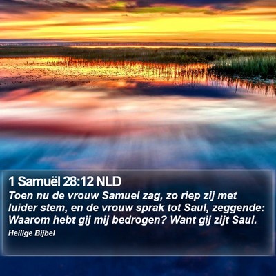 1 Samuël 28:12 NLD Bible Verse Image