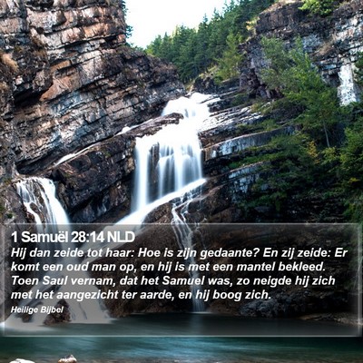 1 Samuël 28:14 NLD Bible Verse Image