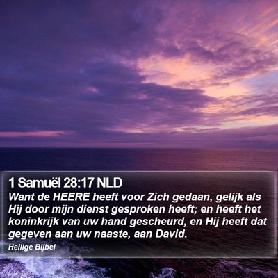 1 Samuël 28:17 NLD Bible Verse Image