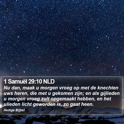 1 Samuël 29:10 NLD Bible Verse Image