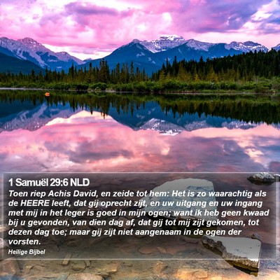 1 Samuël 29:6 NLD Bible Verse Image