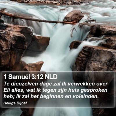 1 Samuël 3:12 NLD Bible Verse Image