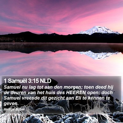 1 Samuël 3:15 NLD Bible Verse Image