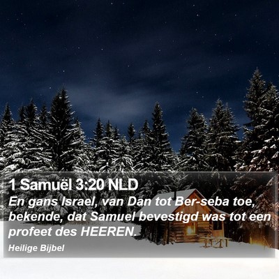 1 Samuël 3:20 NLD Bible Verse Image