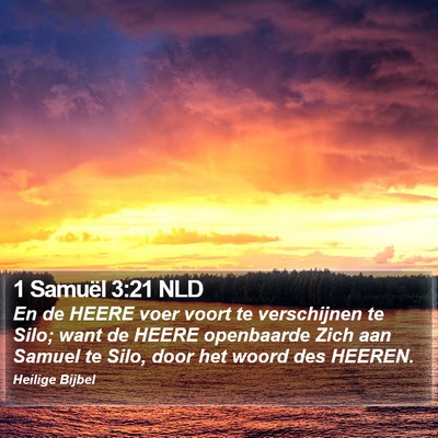 1 Samuël 3:21 NLD Bible Verse Image