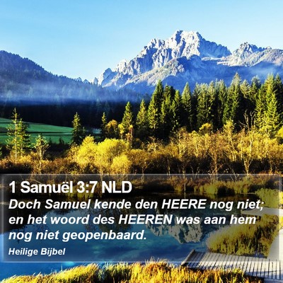 1 Samuël 3:7 NLD Bible Verse Image