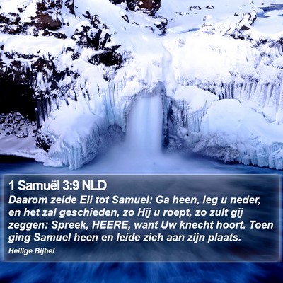 1 Samuël 3:9 NLD Bible Verse Image