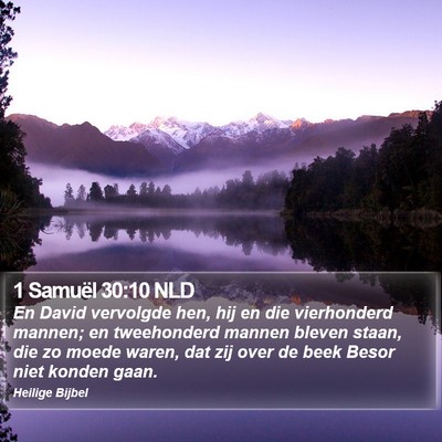 1 Samuël 30:10 NLD Bible Verse Image