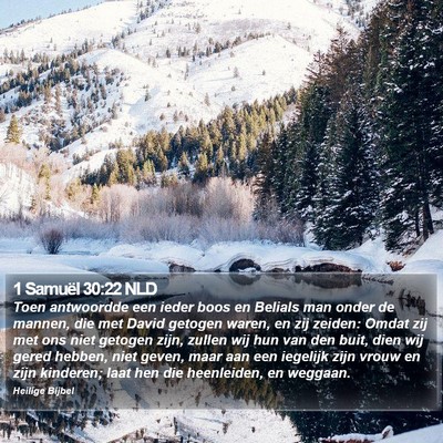 1 Samuël 30:22 NLD Bible Verse Image
