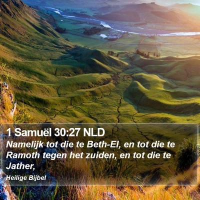 1 Samuël 30:27 NLD Bible Verse Image
