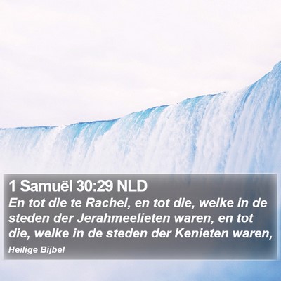 1 Samuël 30:29 NLD Bible Verse Image