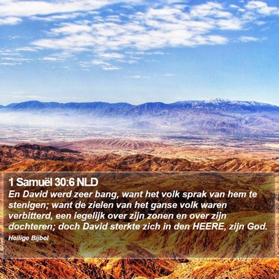 1 Samuël 30:6 NLD Bible Verse Image
