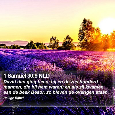 1 Samuël 30:9 NLD Bible Verse Image