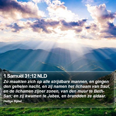 1 Samuël 31:12 NLD Bible Verse Image