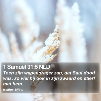 1 Samuël 31:5 NLD Bible Verse Image