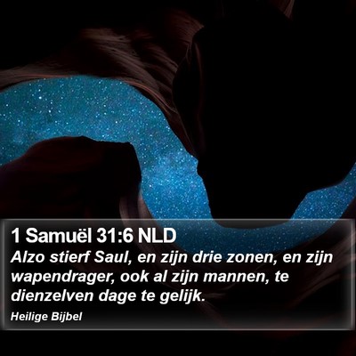 1 Samuël 31:6 NLD Bible Verse Image