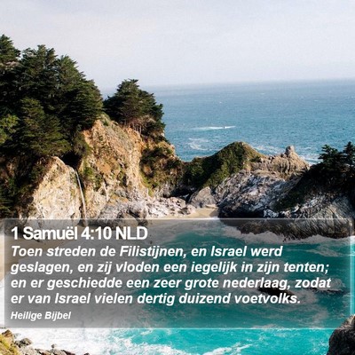 1 Samuël 4:10 NLD Bible Verse Image