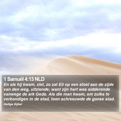 1 Samuël 4:13 NLD Bible Verse Image