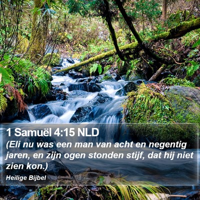 1 Samuël 4:15 NLD Bible Verse Image