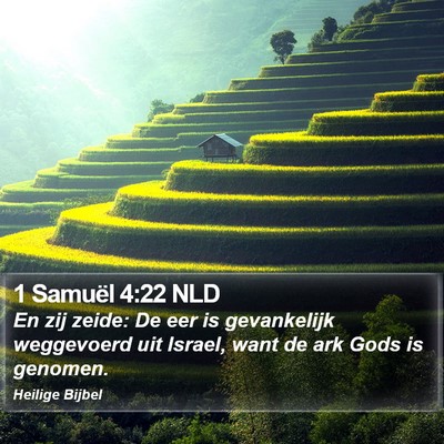 1 Samuël 4:22 NLD Bible Verse Image