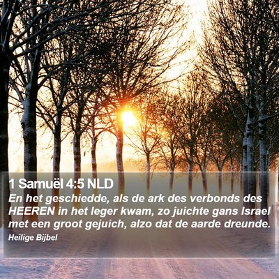 1 Samuël 4:5 NLD Bible Verse Image