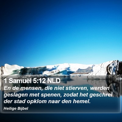 1 Samuël 5:12 NLD Bible Verse Image