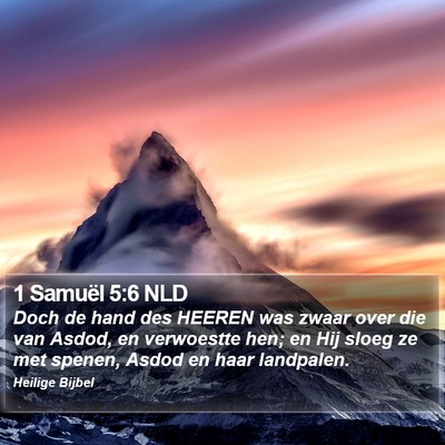 1 Samuël 5:6 NLD Bible Verse Image