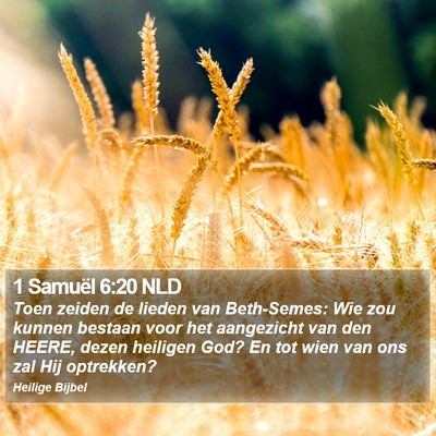 1 Samuël 6:20 NLD Bible Verse Image