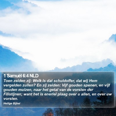 1 Samuël 6:4 NLD Bible Verse Image