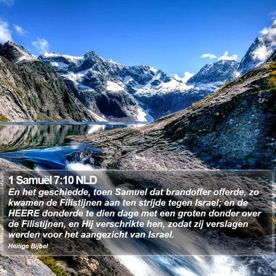 1 Samuël 7:10 NLD Bible Verse Image