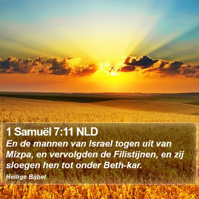 1 Samuël 7:11 NLD Bible Verse Image