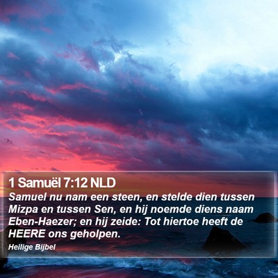 1 Samuël 7:12 NLD Bible Verse Image