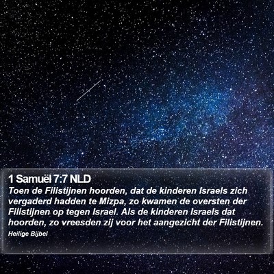 1 Samuël 7:7 NLD Bible Verse Image