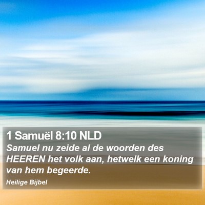 1 Samuël 8:10 NLD Bible Verse Image