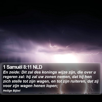 1 Samuël 8:11 NLD Bible Verse Image