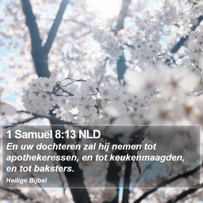 1 Samuël 8:13 NLD Bible Verse Image
