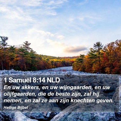 1 Samuël 8:14 NLD Bible Verse Image