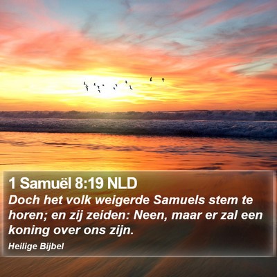 1 Samuël 8:19 NLD Bible Verse Image