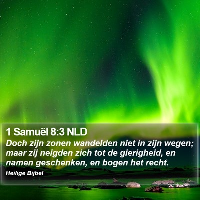 1 Samuël 8:3 NLD Bible Verse Image