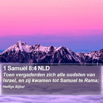 1 Samuël 8:4 NLD Bible Verse Image