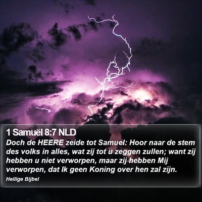 1 Samuël 8:7 NLD Bible Verse Image