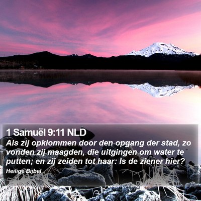 1 Samuël 9:11 NLD Bible Verse Image