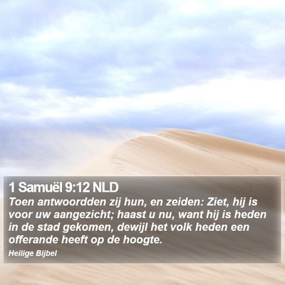 1 Samuël 9:12 NLD Bible Verse Image