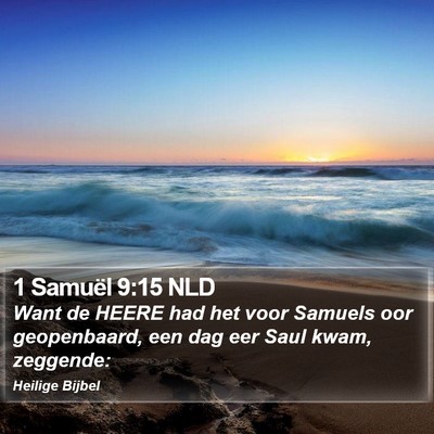 1 Samuël 9:15 NLD Bible Verse Image